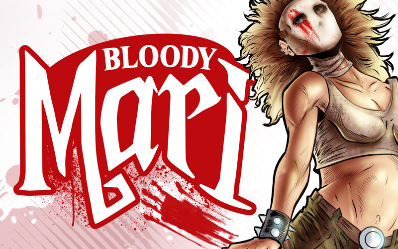 Bloodi Mari Comic Logo