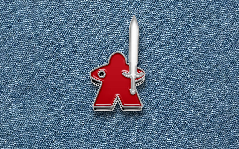 Gamelyn Meeple Pin Badge