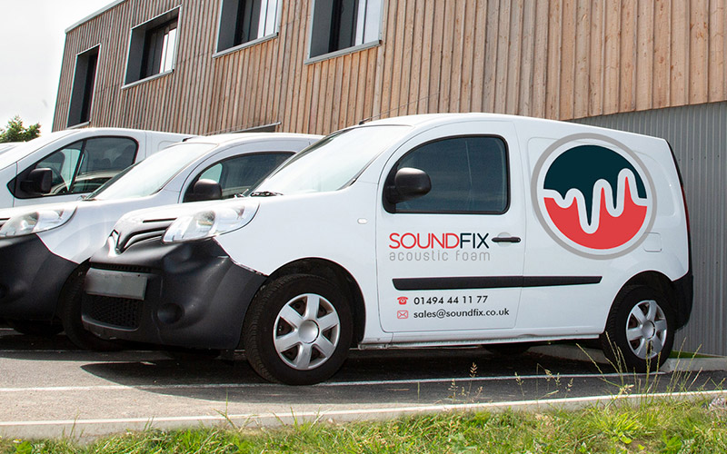 SoundFix Logo Van Signage