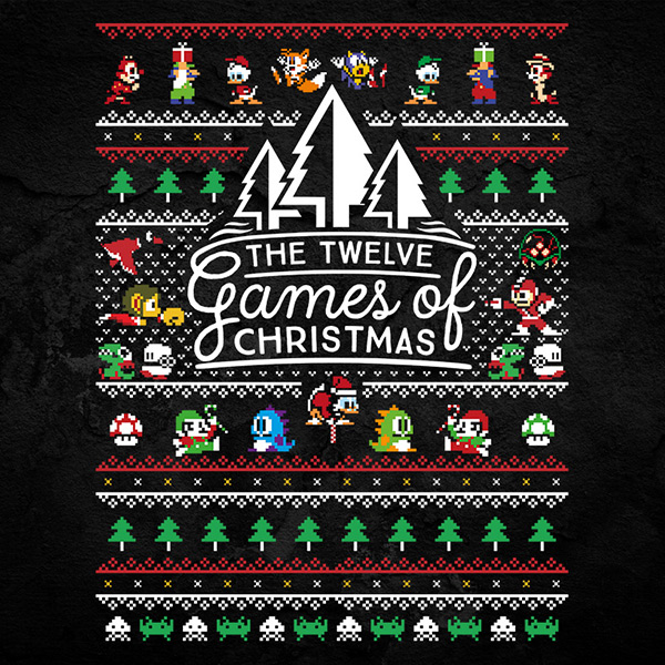 12 Games of Christmas - Retro Gamer Christmas Sweater T-Shirt