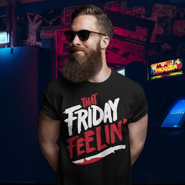 that friday feeling black tee