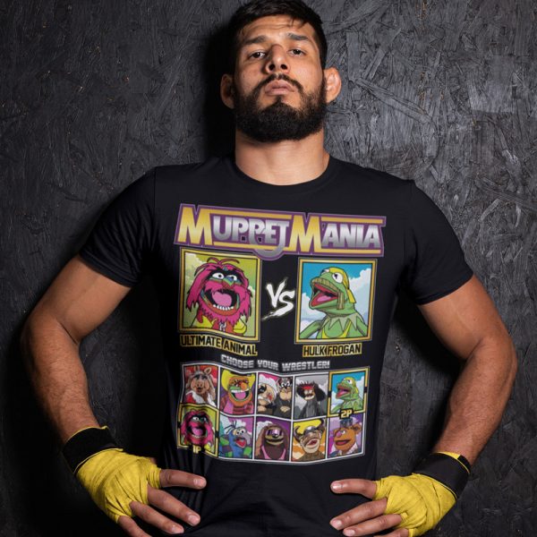 muppetmania animal hulk frogan fighting series t-shirt