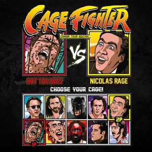 nicolas cage fighter full colour nicolas rage the bees fighting series tee