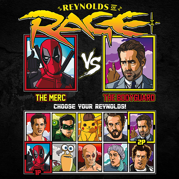 Ryan Reynolds of rage tshirt