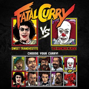 fatal curry rocky horror IT fighter tee