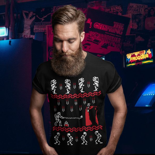 Castlevania NES Christmas Sweater Tee