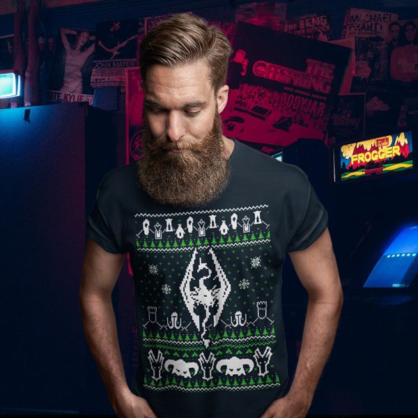 Skyrim Ugly Christmas Sweater Tee