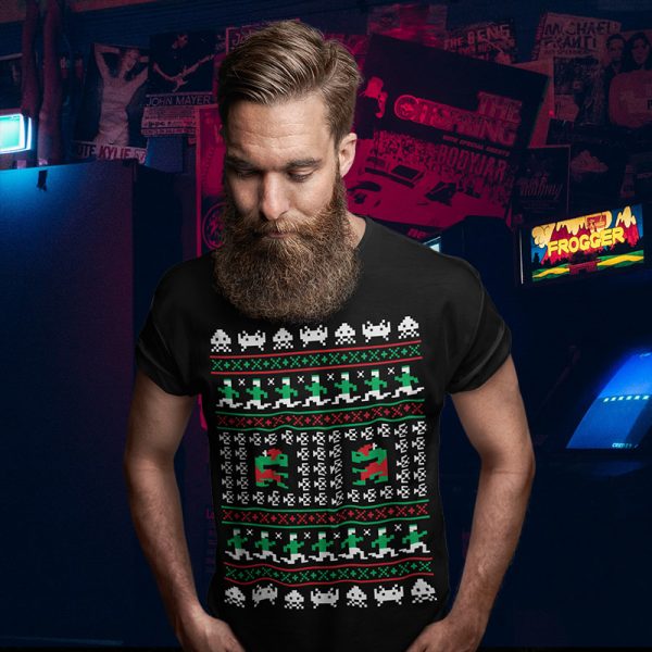 Games Atari Christmas Sweater Tee