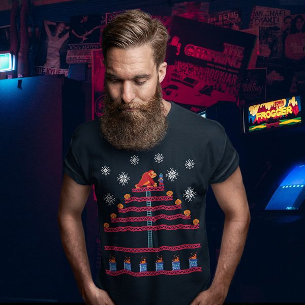 Kongmas Tree Donkey Kong Ugly Christmas Sweater Tee