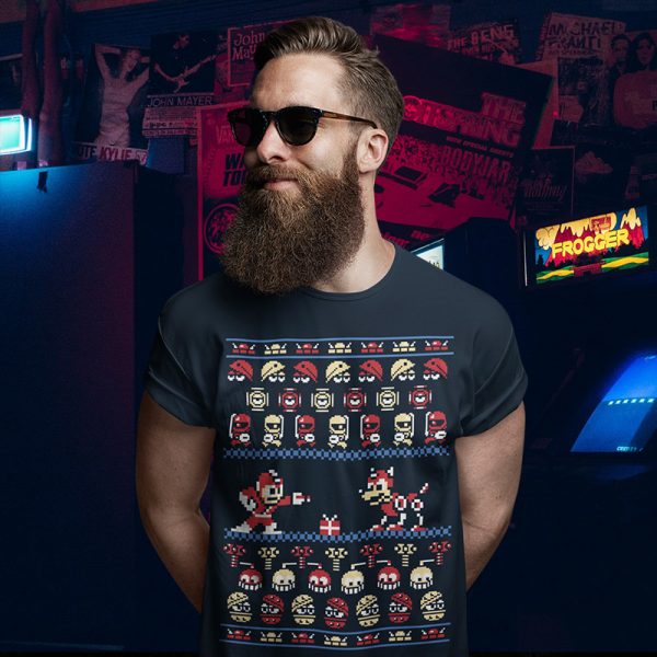 Megaman Ugly Christmas Sweater T-Shirt