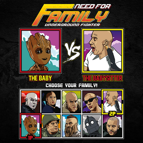 Vin Diesel Family Fighter - Baby Groot vs The Pacifier