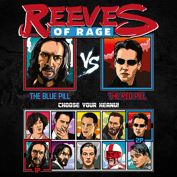 Keanu Reeves of Rage - Matrix Tshirt