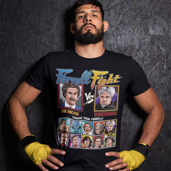 Will Ferrell Fight - Anchorman vs Zoolander Tshirt
