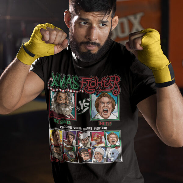 Xmas Fighter - Christmas Chronicles vs Elf Tee