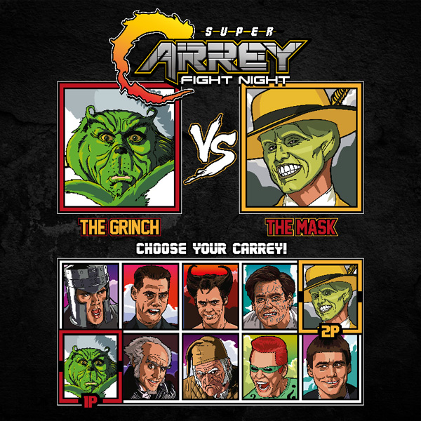 Jim Carrey Fight Night - The Grinch vs The Mask