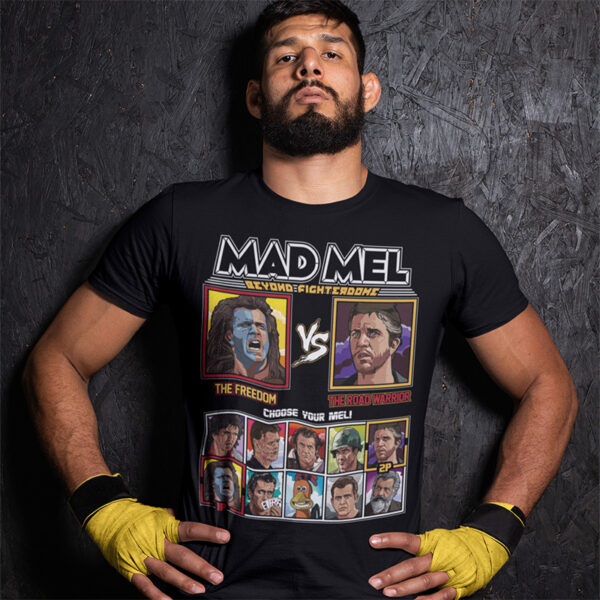Mel Gibson Fighter - Braveheart vs MadMax Tshirt