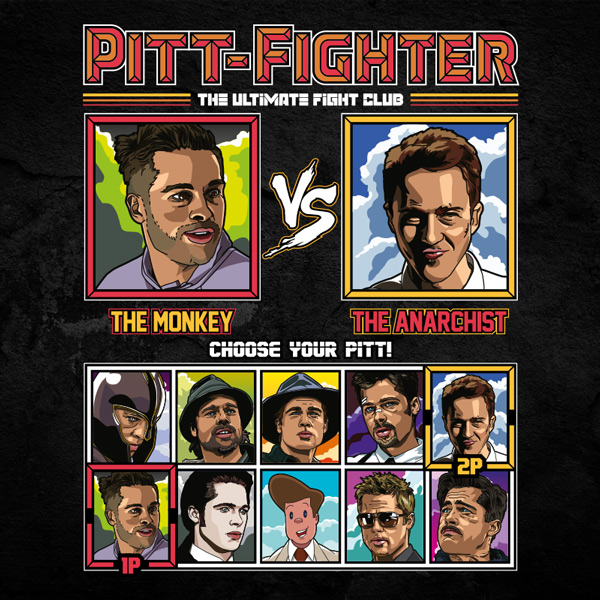 Brad Pitt Fighter - 12 Monkeys vs Fight Club