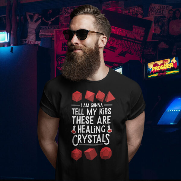 Dungeons and Dragons Healing Crystals Tshirt