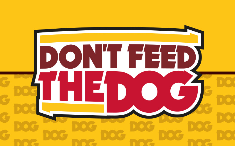 Dont Feed The Dog Logo Design