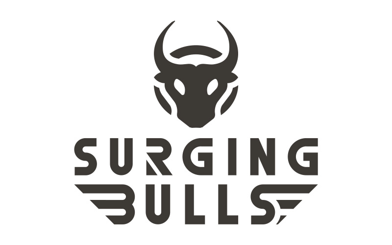Surging Bulls Logo Design Branding