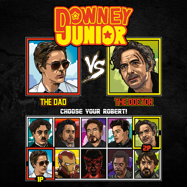 Robert Downey Jr Due Date vs Doctor Dolittle T-Shirt