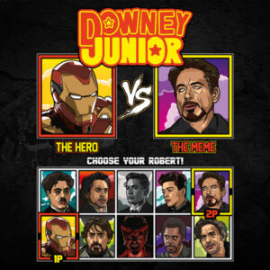 Robert Downey Jr Iron Man vs Meme T-Shirt