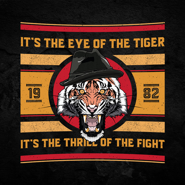 Camiseta Survivor eye of the tiger rock clássico anos 80 no Shoptime