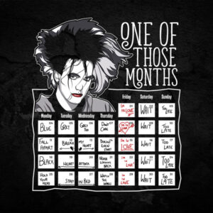 Cure Robert Smith Calendar Tshirt