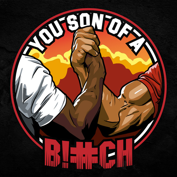 Predator Dillon You Son Of A B!#ch Epic Handshake Men's T-Shirt Size  XL