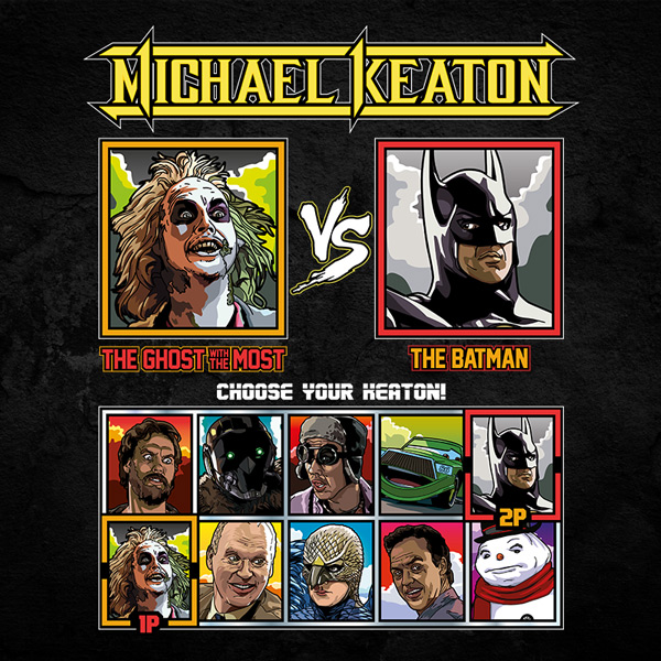 Michael Keaton Beetlejuice vs Batman Tshirt
